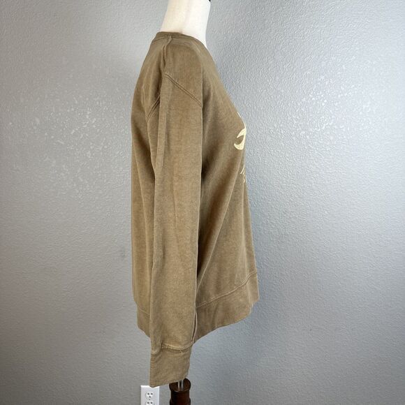 Anvil Hotel Sweatshirt x Jungmaven Size S Coyote Brown Organic Cotton Hemp - Picture 6 of 9